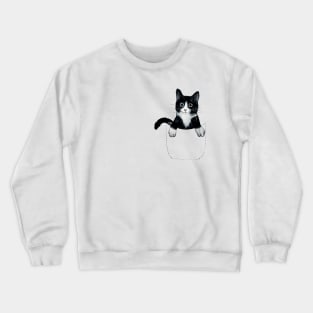 cat in your pocket Crewneck Sweatshirt